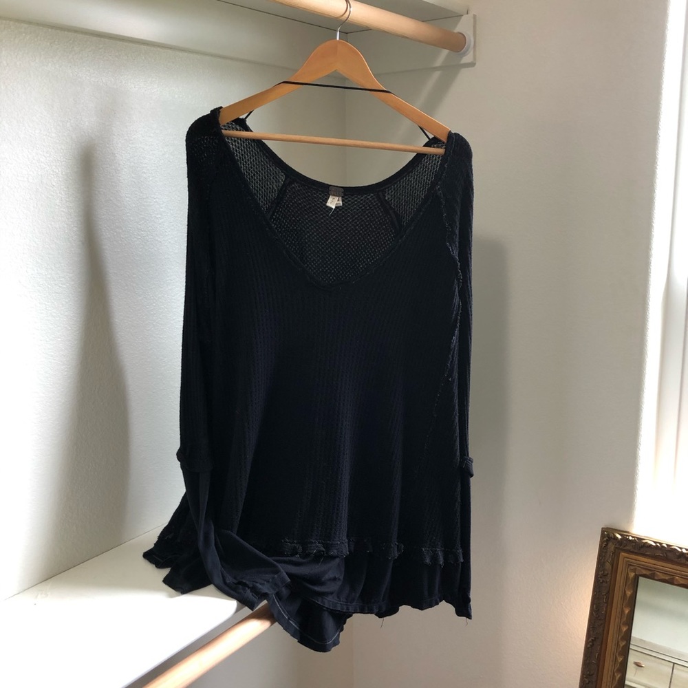 Free People Waffle Tunic